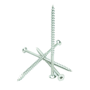 #12 x 4-1/2" Deck Screws, 18-8 Stainless Steel, Square Drive, Bugle Head, Type 17 Wood Cutting Point