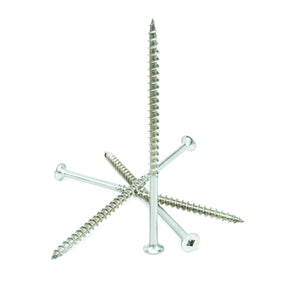 #14 x 5" Deck Screws, 18-8 Stainless Steel, Square Drive, Bugle Head, Type 17 Wood Cutting Point