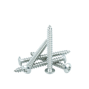 #8 x 1-1/2" Button Head Torx Security Sheet Metal Screws, Includes bit, 18-8 Stainless Steel Tamper Resistant