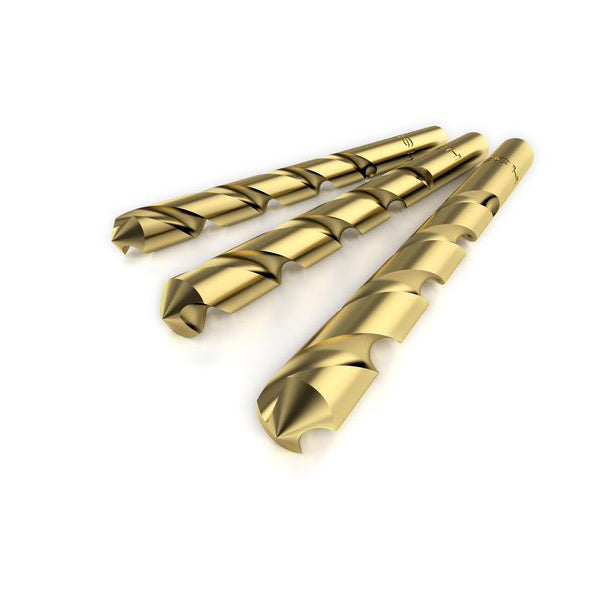 Cobalt Steel HSS Gold Finish Wire Gauge Drills (Click for Sizes) #1-60 - Bridge Fasteners