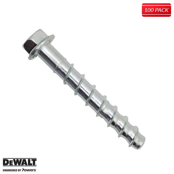 1/4" X 1-1/4" SCREW-BOLT+ Concrete Anchor Screw (100 Pack)