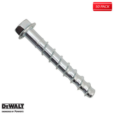 1/2" X 2-1/2" SCREW-BOLT+ Concrete Anchor Screw (50 Pack)