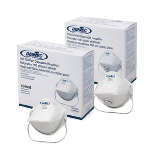 Dentec Safety - N95 Flat-Fold Disposable Respirators, 20 per Box