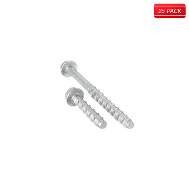 Elco - Con-Flex - 3/8" Diameter HFH, Hex Washer Head with Locking Serration (25 Per Box) (Click for Sizes/Weight) - Bridge Fasteners