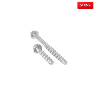 Elco - Con-Flex - 1/2" Diameter HFH, Hex Washer Head with Locking Serration (50 Per Box) (Click for Sizes/Weight) - Bridge Fasteners