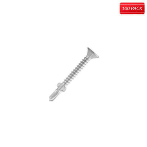 Elco Bi-Flex 300 Series SS Fasteners: 12-24 x 2-13/16, FH Reamer w/Wings, #5 (100 Qty.)