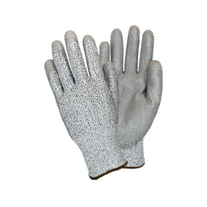 Gray Coated Cut Resistant Knit Gloves (72 Pairs)