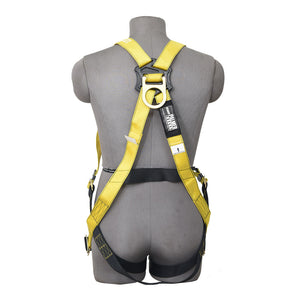 3PT. HARNESS PASS-THRU LEG, BACK D-RING, YELLOW COLOR - Bridge Fasteners