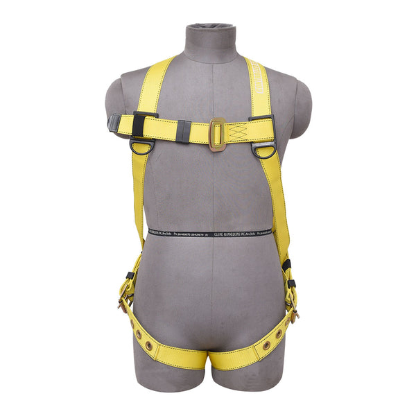 3PT. HARNESS GROMMET LEG, BACK D-RING, YELLOW COLOR - Bridge Fasteners