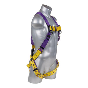 Construction Safety Harness 5 Point w/ Grommet Legs, Back D-Ring - Defender Safety Products