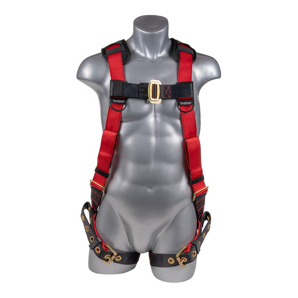Construction Safety Harness 5 Point Padded Back Padded Grommet