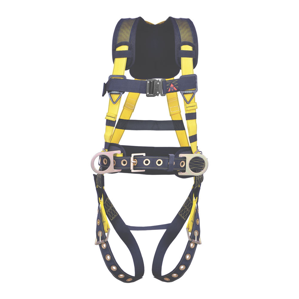 Harness 5pt. Premium Back Pad w/SRL Loop, QCB Chest, Grommet Leg