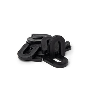 1/4" x 1-1/2" x 2" Plastic Shims Structural Horseshoe U Shaped, Tile Spacers, Black, 100/1000