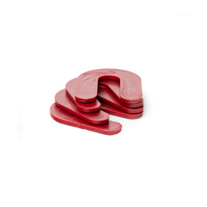 1/8" x 1-1/2" x 2" Plastic Shims Structural Horseshoe U Shaped, Tile Spacers, Red, 100/1000