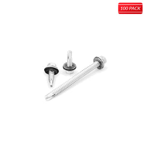 1/4-14 x 7/8" Drilit® Heavy Duty Self Drilling Screws with Bonded Sealing Washers - #1 Point