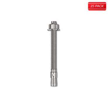 Hex Head -304 Stainless Steel Wedge Anchor (25 Pcs Per Box) - Bridge Fasteners
