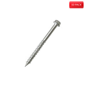 1/4" x 3-1/4" Hex Head Aggre-Gator® 300 Series Stainless Bi-Metal Tapcon Concrete Screws Fasteners