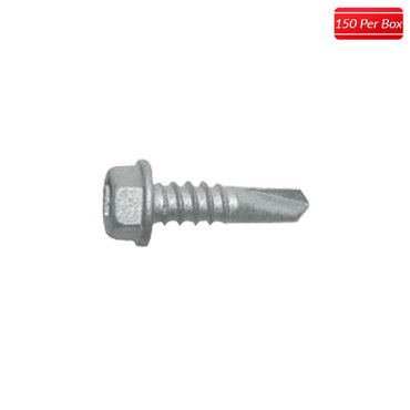 ITW Buildex 1/4-28 x 8" Hex Washer Head Teks Steel to Steel Self-Drilling (150 per box) - Bridge Fasteners