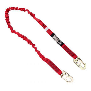 Construction Safety Lanyard 6 Ft. Internal Shock, Small Hook, Single Leg. - Defender Safety Products