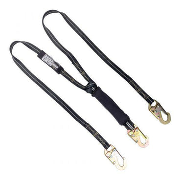 Construction Safety 6 ft. Lanyard 12 Ft Free Fall. Shock Absorber, Small Hooks. Dual Leg. Shock Absorber - Defender Safety Products