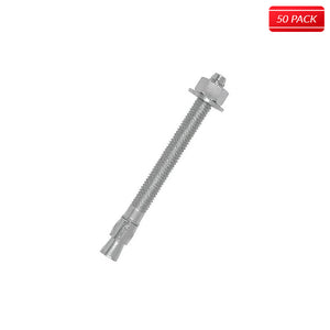 POWER-STUD+ SD1 3/8 x 5" Carbon Steel Wedge Anchor (50 Qty.)