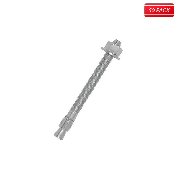 POWER-STUD+ SD1 3/8 x 5" Carbon Steel Wedge Anchor (50 Qty.)