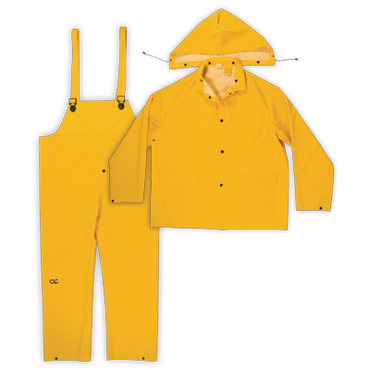 CLC 3 PIECE HEAVYWEIGHT PVC RAIN SUIT CLIMATE GEAR Õ Â - Bridge Fasteners