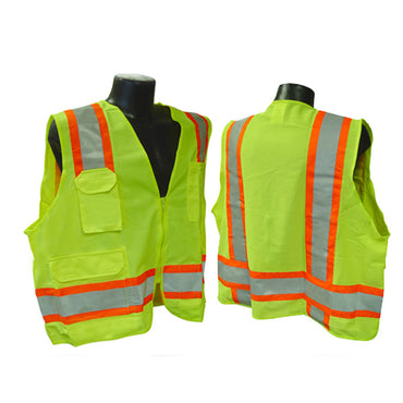 Radians SV6 Two Tone Surveyor Class 2 Vests - Bridge Fasteners