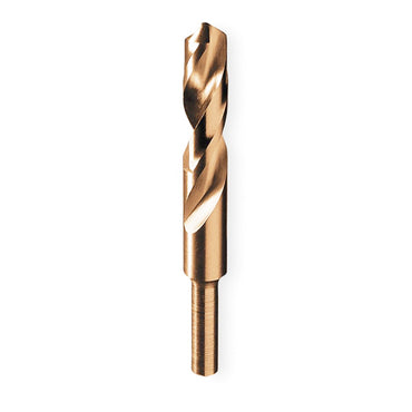 9/16 Cobalt S&D 1/2 Reduced Shank Drill Bit, Heavy Duty Gold Finish - Bridge Fasteners