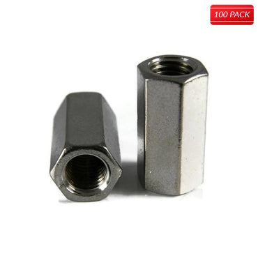 5/16-18" Hex Rod Coupling Nuts 18.8 Stainless Steel (100 Qty.)