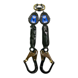 6' Self Retracting Descent Device / Self-Retracting Lifeline with Aluminum Rebar Hook - Defender Safety Products