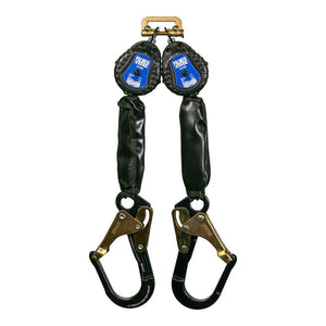 6' Self Retracting Descent Device / Self-Retracting Lifeline with Aluminum Rebar Hook - Defender Safety Products