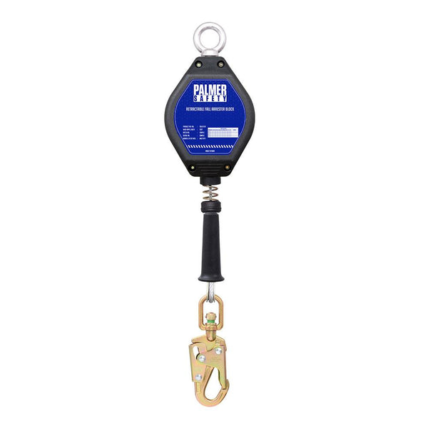 20' Self Retracting Descent Device / Self-Retracting Galvanized Cable Lifeline with Small Hook - Defender Safety Products