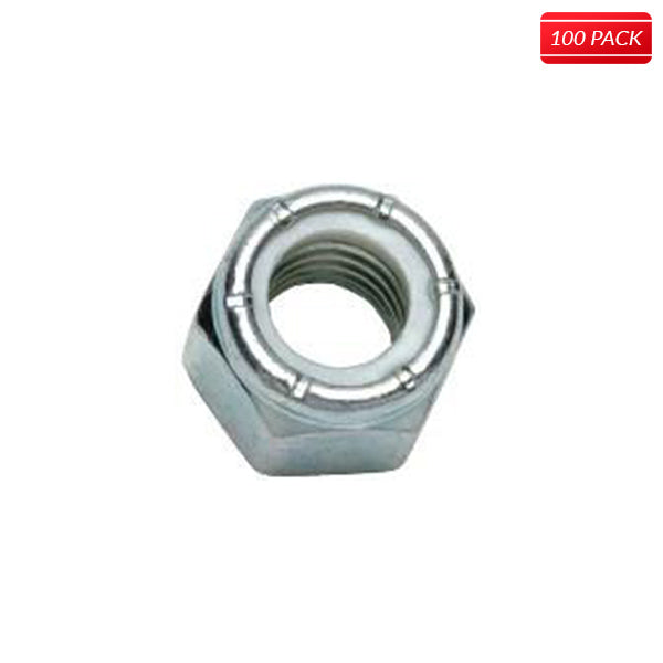 #8 Stainless Steel Lock Nuts (100 Qty.)