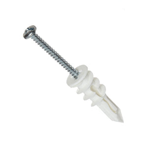 TOGGLER® SnapSkru® SP Self-Drilling Drywall Anchor, w/ 4 #6 x 1¼" combo head screws