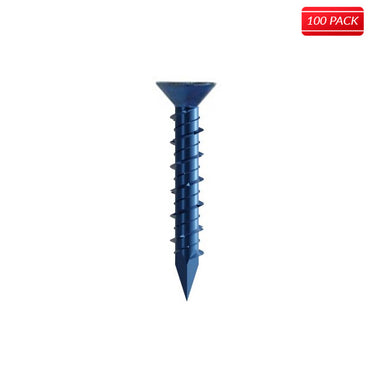 Titen Concrete and Masonry 3/16 x 1 1/4 Phillips Flat Head Screw 100 QTY.