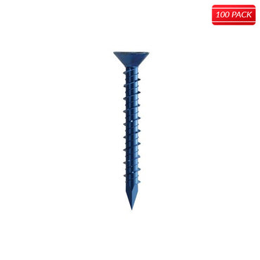 Titen Concrete and Masonry 3/16 x 2 3/4 Phillips Flat Head Screw 100 QTY.