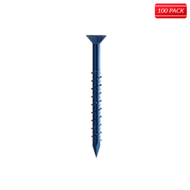 Titen Concrete and Masonry 1/4 x 1 3/4 Phillips Flat Head Screw 100 QTY.